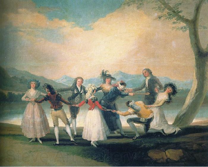 Francisco de Goya Das Blindekuhspiel Germany oil painting art